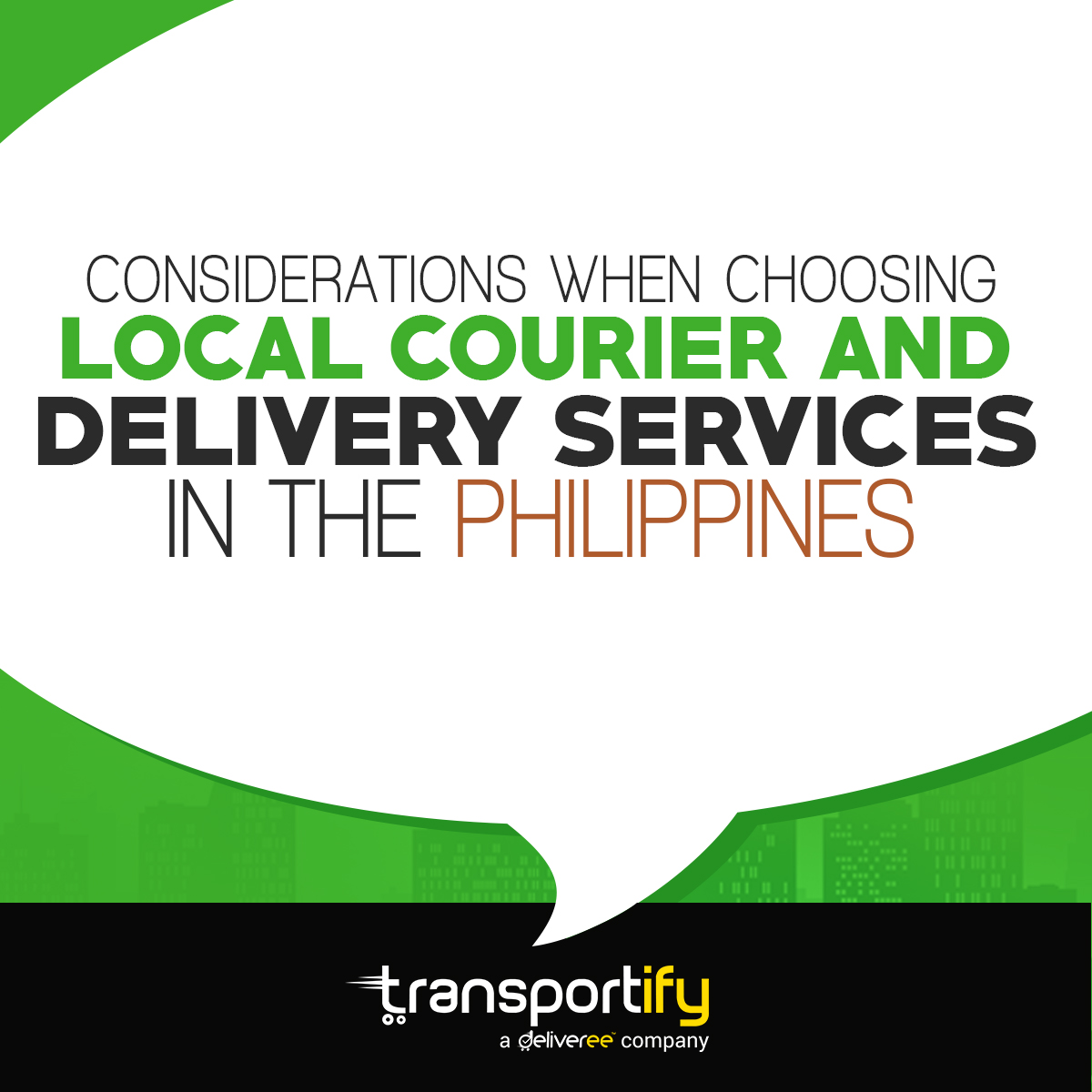 Considerations when Choosing Local Courier and Delivery Services in the Philippines Transportify