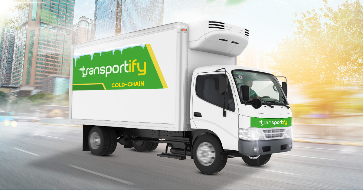 reefer truck launching banner