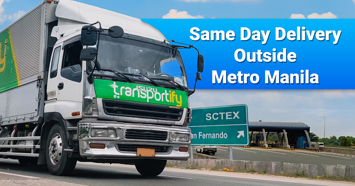 Inland Transport for Same Day Delivery Outside Metro Manila