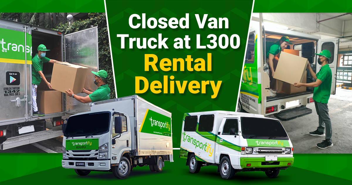 Same Day Delivery Closed Van Truck at L300 Rental