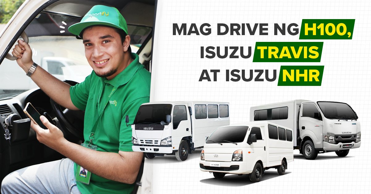 H100, Isuzu Travis at Isuzu NHR: Transportify Driver Perks