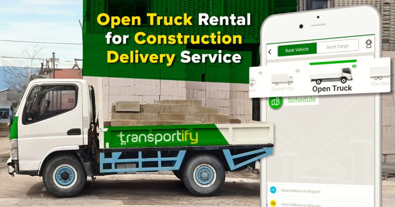 Open Truck Rental for Construction Delivery Service (1M+ Served)
